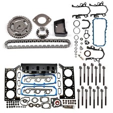 Full Gasket Set Timing Chain Kit Head Bolt Set 08 For Chrysler Town&Country 3.3L
