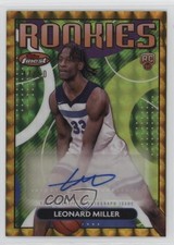 2023 Topps Finest Rookie Gold Geometric Refractor 47/50 Leonard Miller Auto 0kb5
