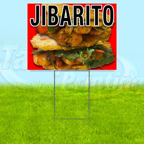 JIBARITO 18x24 Yard Sign Food Tacos Plastic Corrugated WITH STAKE USA ...