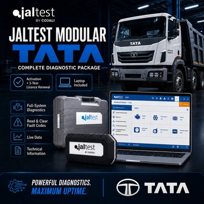 Jaltest Tata Truck Diagnostic Kit Link Laptop 1 Year Licence