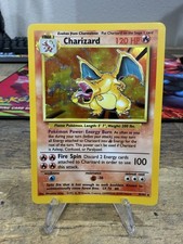 Charizard Base Set Unlimited  4/102  Rare Holo  1999 Pokemon Card MP