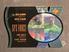 1997 SP SPx Force Greg Maddux Roger Clemens John Smoltz Randy Johnson # /500