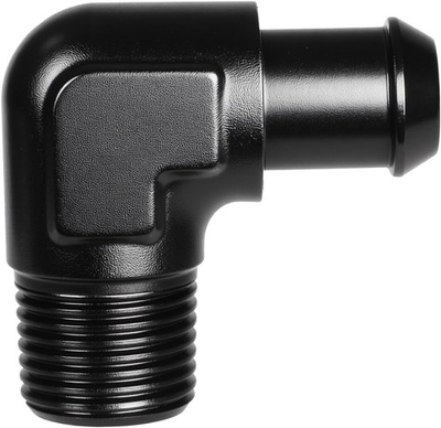 #ad 1 8 NPT Male to 1 4 Straight Hose Barb Push On Nipple Straight Fuel 90 Degree $15.74