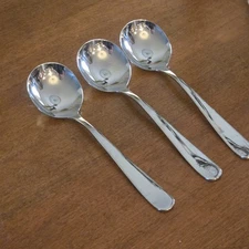 Keawell 18/10 Stainless Steel Soup Spoons Set of 3 6.5"