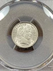 PCGS AU58 1912 D BARBER DIME BETTER DATE BLAST WHITE