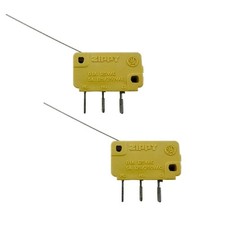 2x ZIPPY Bisagra de palanca de alambre Selector de monedas Arcade Amarillo 3 pines Microinterruptor