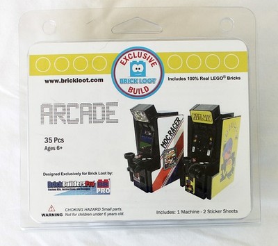 Brick Loot Arcade building toy Mac Racer Pixel Man open, unused, complete