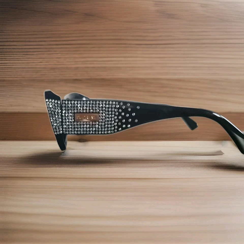 Supreme Club Sunglasses (Crystal) Black Frame with Black Lenses - Image 2 of 4