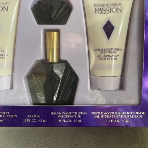 Elizabeth Taylor Passion Parfum, Shower Gel & Body Lotion Gift Set - Picture 7 of 12