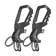 Kivssi Heavy duty metal keychains, Carabiner clip Car key chains,Fashion fami...