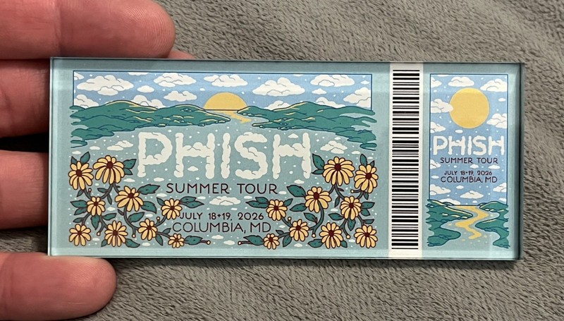 Official 2026 Phish Merriweather Post Pavilion Magnet 7/18 & 7/19 Columbia, MD