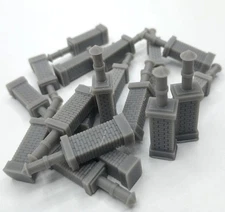 HO Scale Chimneys w/ Smokestacks 20pcs