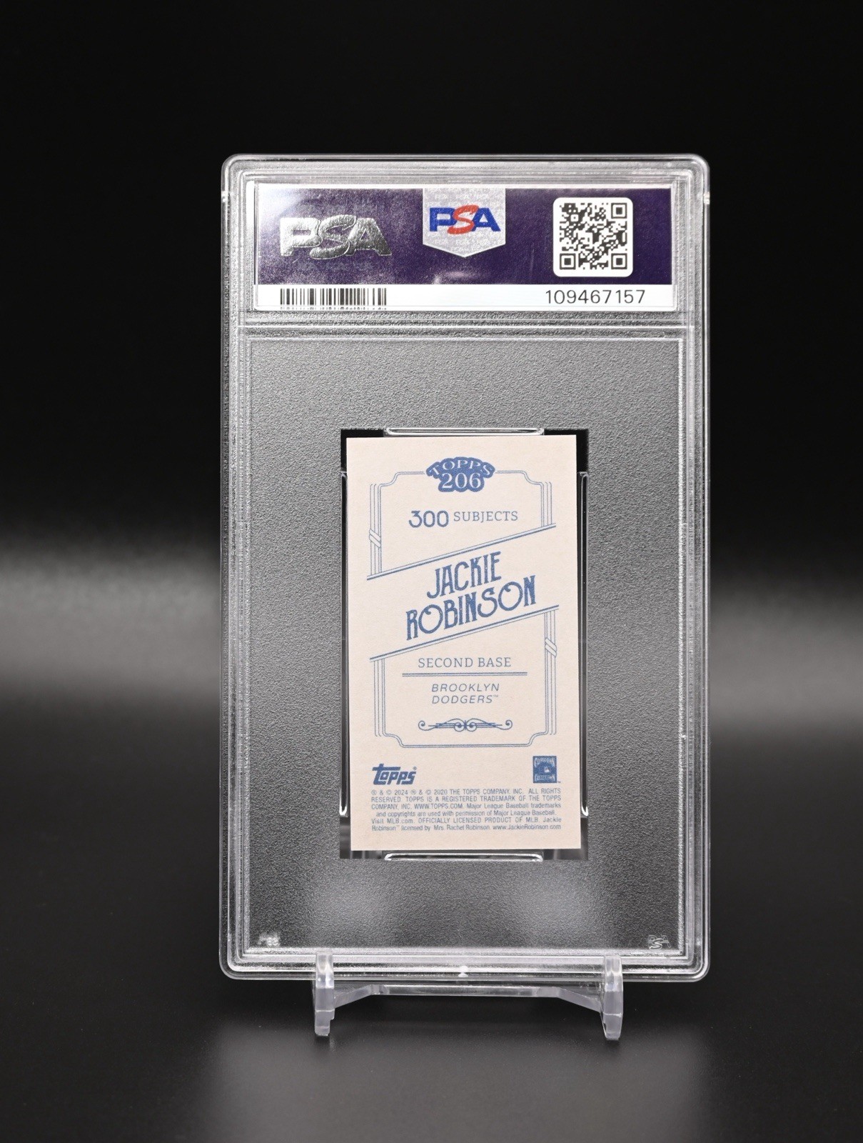 2024 Topps 206 Jackie Robinson PSA 10 GEM MINT view 6