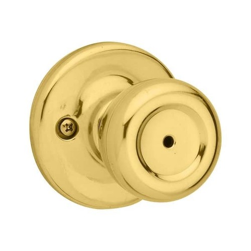 Kwikset 400P 5 Polo Keyed Entry Knob, Antique Brass - Doorknobs