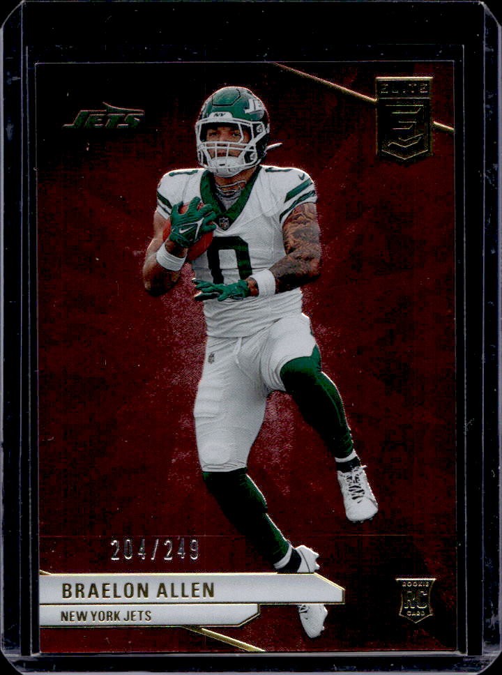 2024 Donruss Elite Braelon Allen Maroon Rookie RC #204/249 Jets