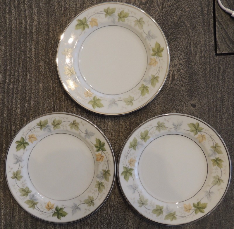 Sherwood Fine China 6 5/8 Inch Plate #3546 Made in Japan Lot of 3