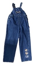 Rare Disney Overalls Mickey Mouse Denim Overalls Size Medium Blue Jean