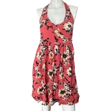 Xhilaration Floral Halter Dress size XS 