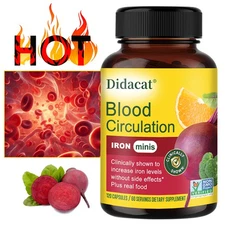Blood Circulation Capsules - Lowers Blood Lipids - Full of Vitality-120 Capsules