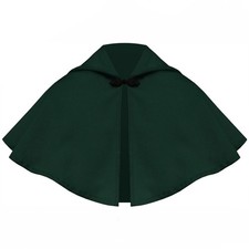 Halloween Hooded Cape Medieval Cape for Women Victorian Queen Cloak Pirate Cape