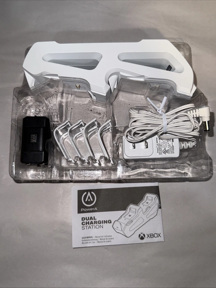 PowerA Dual Charging Station White Open Box Never Used - Image 3 of 4