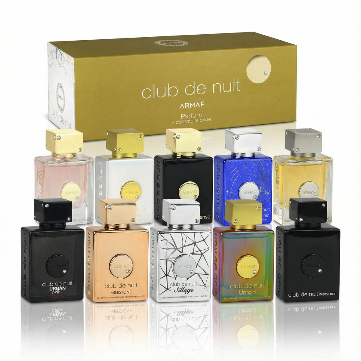 Armaf Club De Nuit Mini 10 Piece Discovery Set 0.17oz Each Men