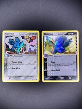 Nidorina 34/101 & Nidorino 35/101 Dragon Frontiers Delta Species Stamp Holos NM