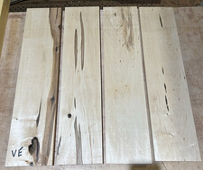 4 PIECES KILN DRIED RUSTIC S4S BASSWOOD LUMBER WOOD 24" X 5.5" X 3/4" VE