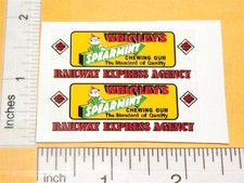 Pair Tootsietoy Wrigley's Gum Railway Express Truck Stickers TT-008