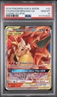 Pokemon TCG PSA 10 Charizard & Braixen GX Cosmic Eclipse 22/236 Holo ENG