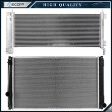 Automotive Aluminum Radiator & AC Condenser Cooling Kit For 2016 Toyota RAV4