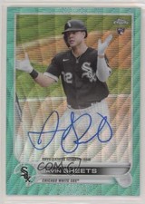 2022 Topps Chrome Rookie Aqua Wave Refractor 12/199 Gavin Sheets #RA-GS Auto qf8