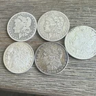 Morgan Silver Dollars Lot of 5 Circulated $1 1880 1883 1896 Business Strike 0.9
