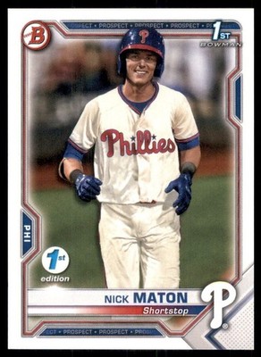 B1211- 2021 Bowman 1st Ausgabe Baseball #S 1-150 -du Pick- 15 + Gratis US Schiff
