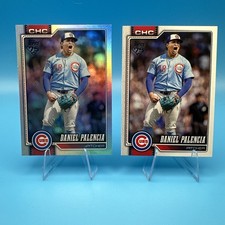 2026 Topps Series 1 - Daniel Palencia #158 Rainbow Foil & companion card