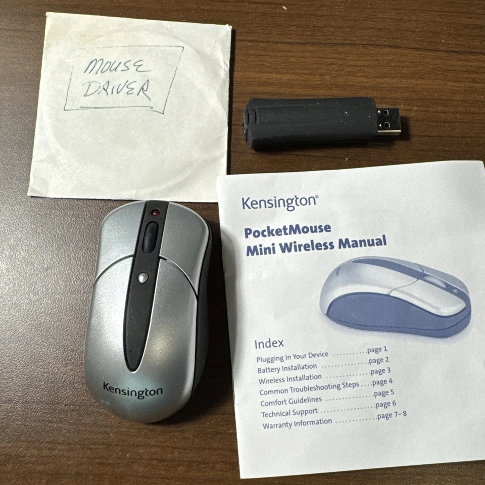 Mini mouse inalámbrico óptico de bolsillo Kensington #72214 Foto 2 de 4