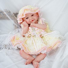 Soft Body Platinum Silicone Painted Reborn Do...