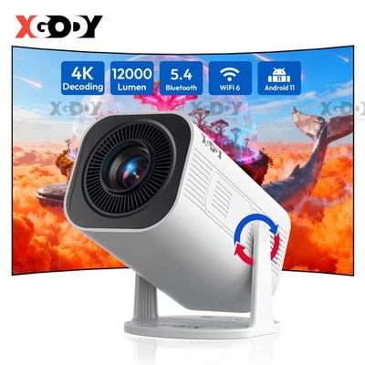 XGODY 4K HD Mini Smart Beamer HDMI WiFi Heimkino Projektor LED Bluetooth Android