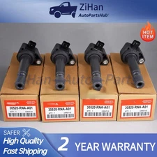 4PC UF582 IGNITION COIL For 2006-2011 HONDA CIVIC 1.8L 30520-RNA-A01 NEW OE Spec