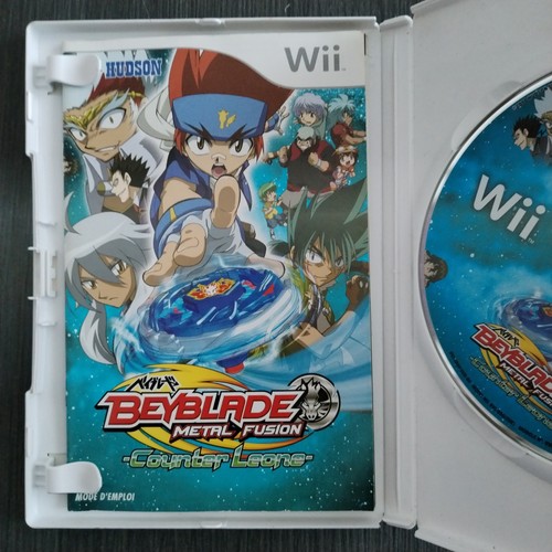 Jeu Wii BEYBLADE METAL FUSION COUNTER LEONE + Toupie - Neuf Sous Blister VF