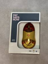 Pat Says Now Vintage Branded Floaty USB Mouse Red And Gold Koi. Rare 