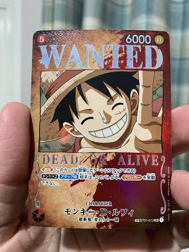 ONE PIECE TCG Monkey D Luffy WANTED Poster Card SP ST01-012! Card Game - NM!