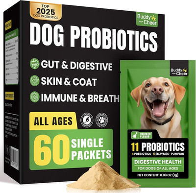 Probiotics for Dogs - Digestive & Gut Health for Sensitive Stomachs ，Dog Probiot
