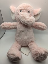Manhattan Kids Pink Elephant Lovey Plush Stuffed Animal Toy Sewn Eyes W 
