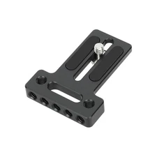 CAMVATE Top/Bottom Mount Plate with 1/4" Mounting Screw & Slot for Monitor Cage