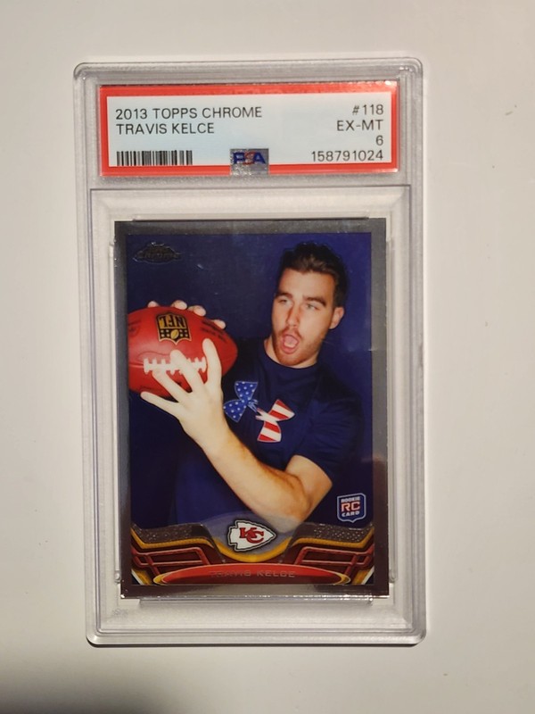 2013 Topps Chrome - Travis Kelce #118 (RC) PSA 6