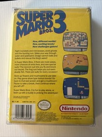 Nintendo Super Mario Bros. 3 1990 NES Video Game Cartridge, Box & Manual CIB