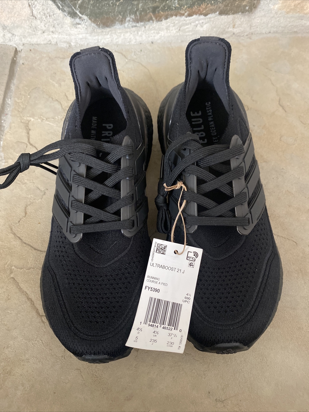 Adidas Kids ULTRABOOST 21 SHOES black size 5 FY5390 | eBay