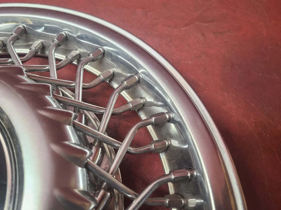 1990-1994 Chrysler Le Baron New Yorker 14" Wire Hubcap Wheel Cover 473 Cap - Image 4 of 4