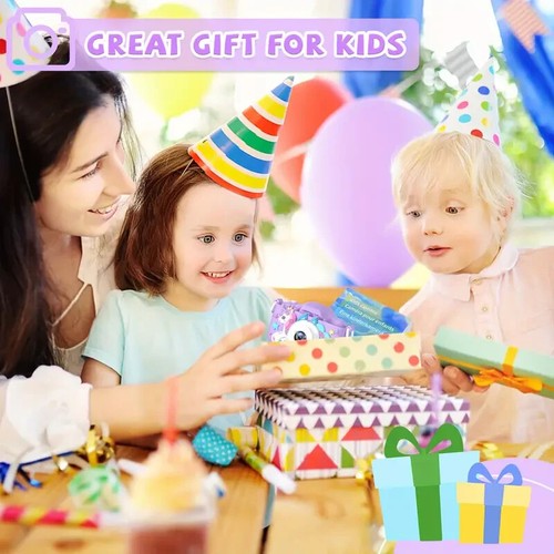Kids 32G SD Unicorn Selfie 1080P HD Rechargeable Digital Video Front Rear Camera - Picture 14 of 21